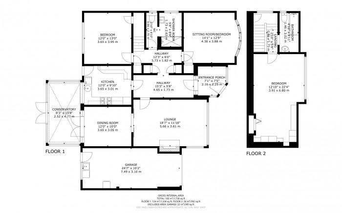 Floorplan for Little Common, Bexhill On Sea, East Sussex